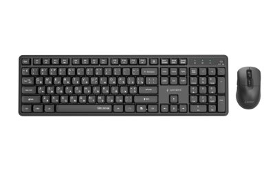 Бездротовий комплект (клавіатура + миша), Silent Key Pro Business, чорний (1 з 5)