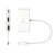 Мультиадаптер USB-C 3-в-1 (хаб/HDMI/PD), білий (3 из 3)