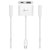 Мультиадаптер USB-C 2-в-1 (HDMI/PD), білий (4 из 4)