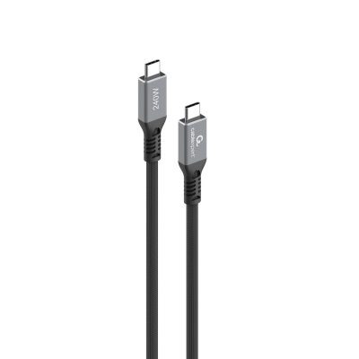 Кабель USB4 40Gbps, 240W(48V5A), 8K60Hz, C-тато/C-тато, 0,3 м, преміум (1 з 2)